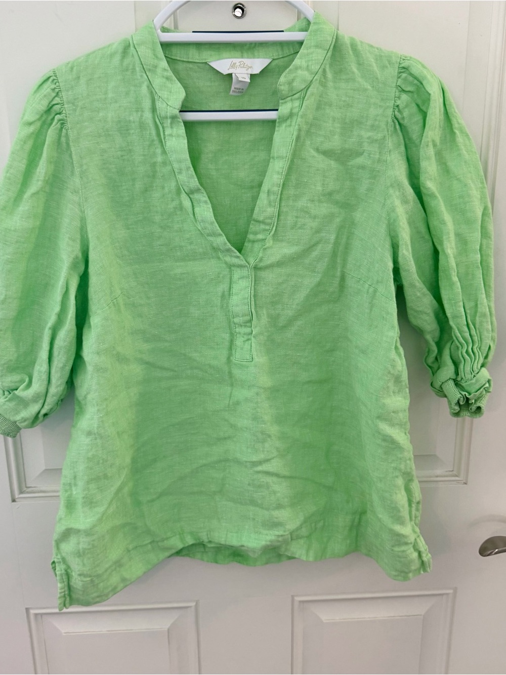 Lilly Pulitzer Mialeigh Linen Top 10 | Green